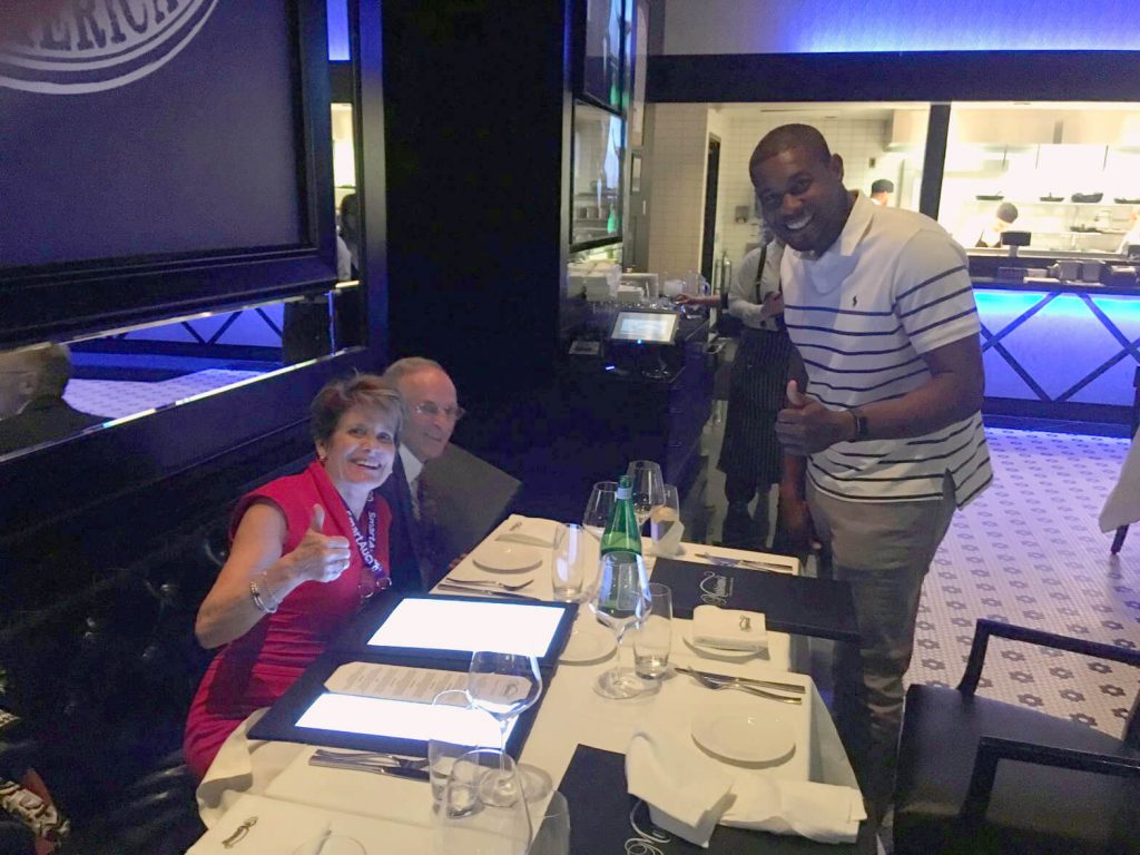 Paul & Jack from DAMAGEiD w Turks and Caicos Rent-a-Buggy at Martorano's Italian Restaurant