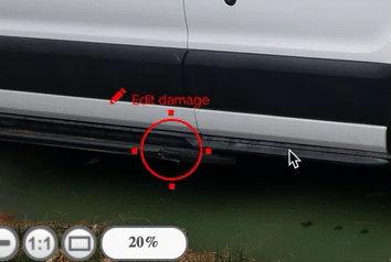Circle damage
